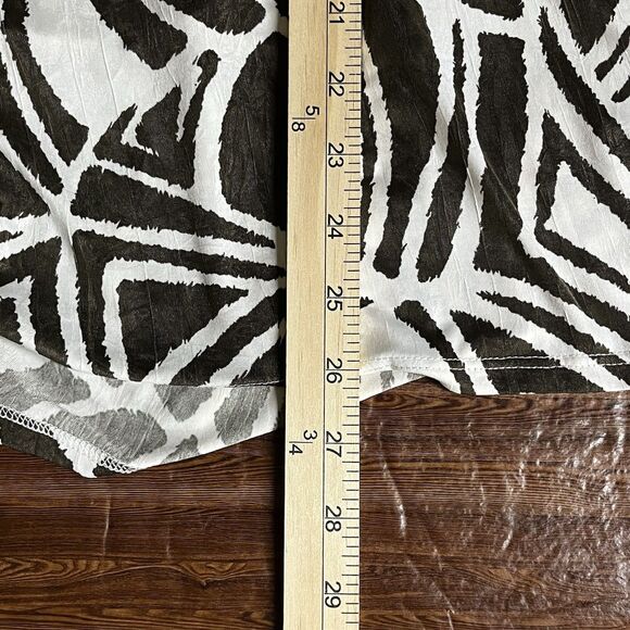 IC By Connie K Size Small White Black Geometric Layered Tunic Art To Wear Classy - Picture 6 of 6